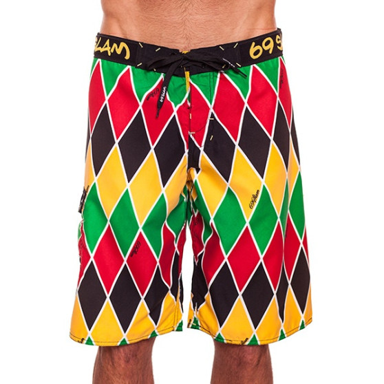 Vīriešu peldkostīmi 69SLAM Long Boardshort Harlequin