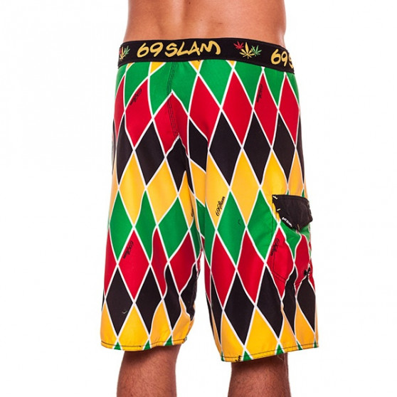 Vīriešu peldkostīmi 69SLAM Long Boardshort Harlequin