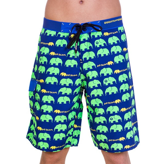 Vīriešu peldkostīmi 69SLAM Long Boardshort Elephant Green