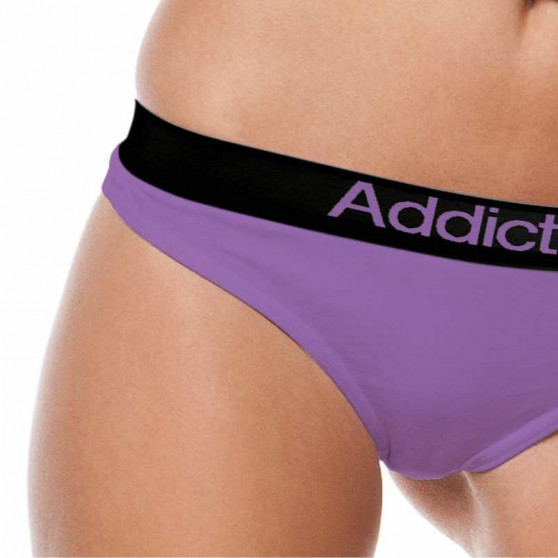 2PACK sieviešu stringi  balti violeti Addicted