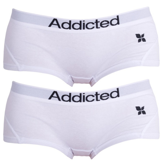 2PACK sieviešu biksītes  white Addicted