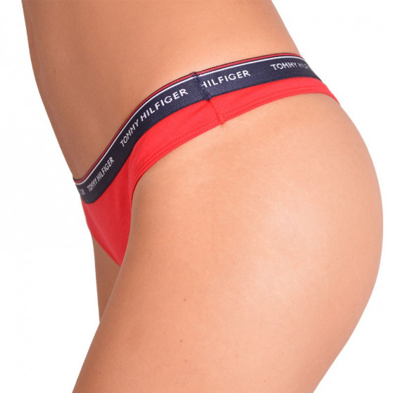 3PACK Sieviešu stringi Tommy Hilfiger daudzkrāsains (UW0UW00048 012)