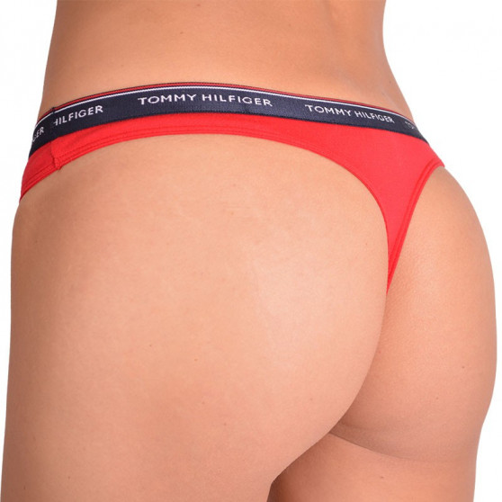 3PACK Sieviešu stringi Tommy Hilfiger daudzkrāsains (UW0UW00048 012)