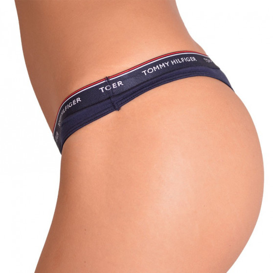 3PACK Sieviešu stringi Tommy Hilfiger daudzkrāsains (UW0UW00048 012)