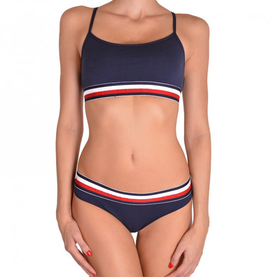 Sieviešu krūšturis Tommy Hilfiger tumši zils (UW0UW00425 416)