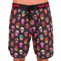 Vīriešu peldkostīmi 69SLAM Short Boardshort Medium hibiscus skull black