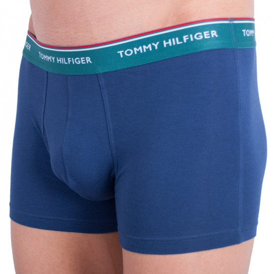 3PACK vīriešu bokseru šorti Tommy Hilfiger tumši zili (1U87903842 358)