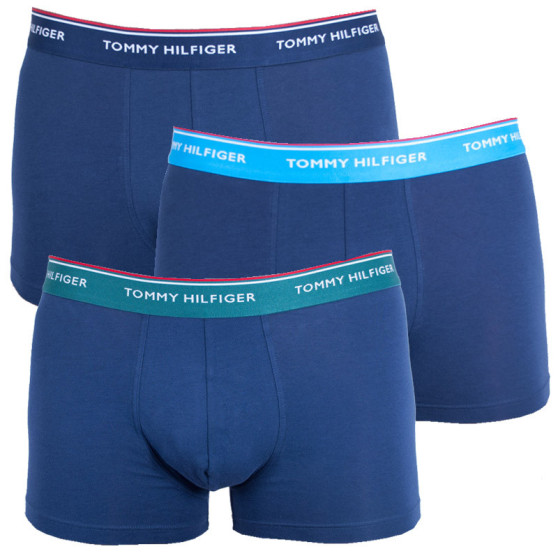 3PACK vīriešu bokseru šorti Tommy Hilfiger tumši zili (1U87903842 358)