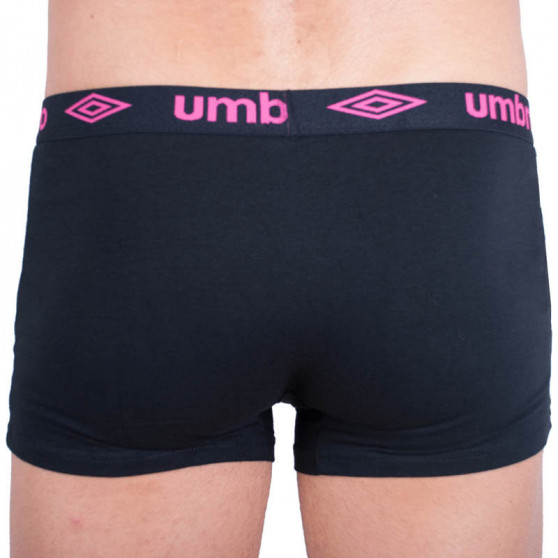 Vīriešu bokseru šorti Umbro īsie melni un rozā