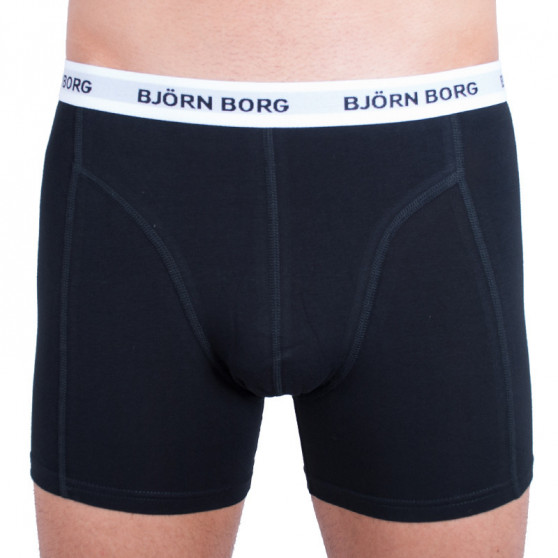 3PACK vīriešu bokseru šorti Bjorn Borg melni (9999-1028-90011)