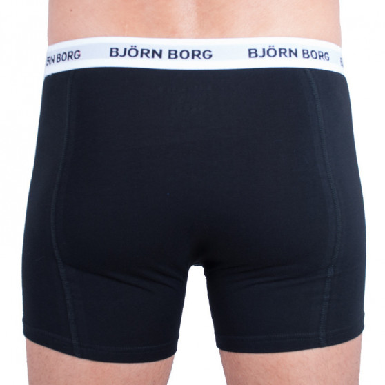 3PACK vīriešu bokseru šorti Bjorn Borg melni (9999-1028-90011)