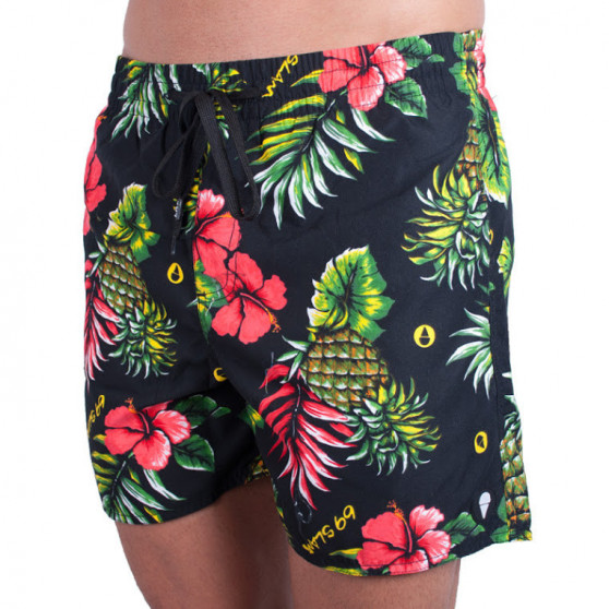 Vīriešu peldkostīmi 69SLAM boardshort leilani black