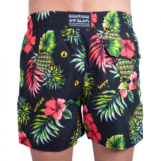 Vīriešu peldkostīmi 69SLAM boardshort leilani black