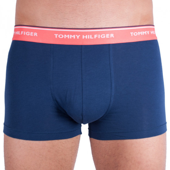 3PACK vīriešu bokseru šorti Tommy Hilfiger tumši zili (1U87903842 890)