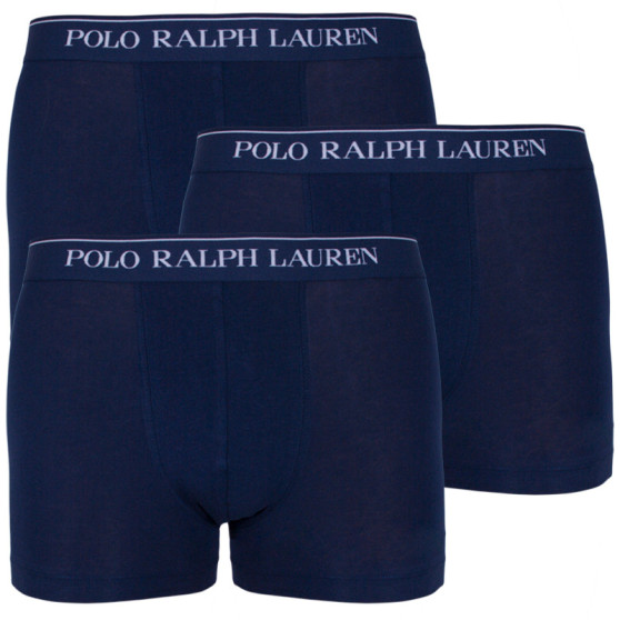 3PACK vīriešu bokseru šorti Ralph Lauren tumši zili (714513424006)