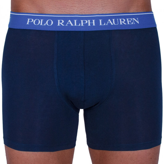 3PACK vīriešu bokseru šorti Ralph Lauren tumši zili (714713772004)