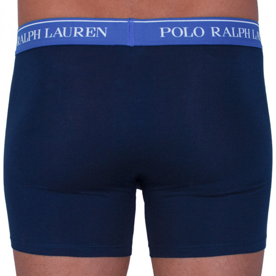 3PACK vīriešu bokseru šorti Ralph Lauren tumši zili (714713772004)