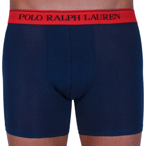 3PACK vīriešu bokseru šorti Ralph Lauren tumši zili (714713772004)