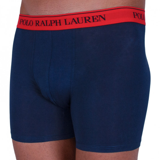 3PACK vīriešu bokseru šorti Ralph Lauren tumši zili (714713772004)