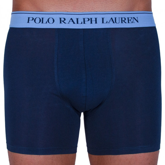 3PACK vīriešu bokseru šorti Ralph Lauren tumši zili (714713772004)