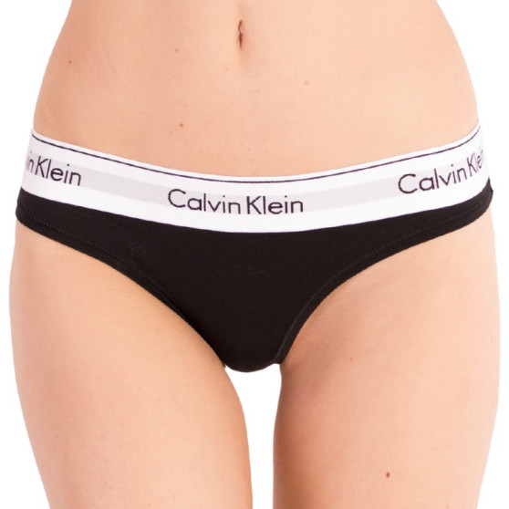 Sieviešu stringi Calvin Klein melni (QF5117E-001)