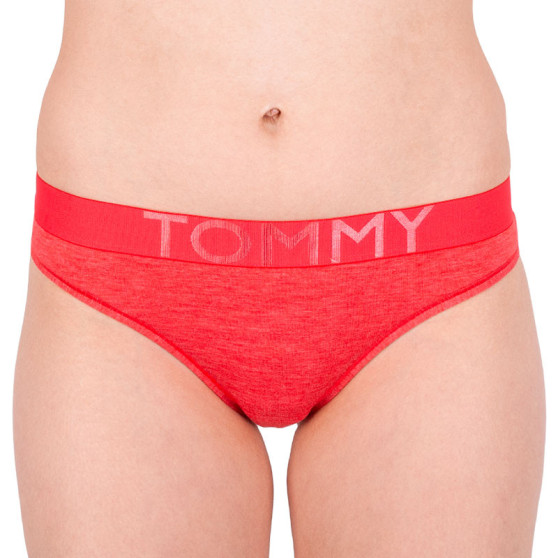 Sieviešu stringi Tommy Hilfiger red (UW0UW01060 615)