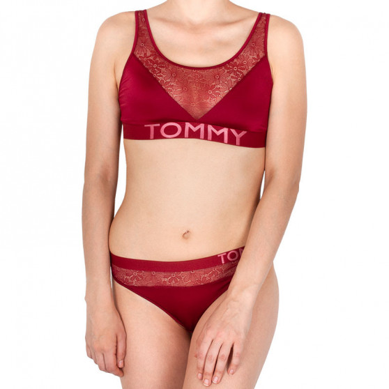 Sieviešu stringi Tommy Hilfiger red (UW0UW01394 647)