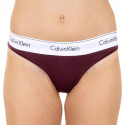 Sieviešu stringi Calvin Klein bordo krāsā (F3786E-MDO)