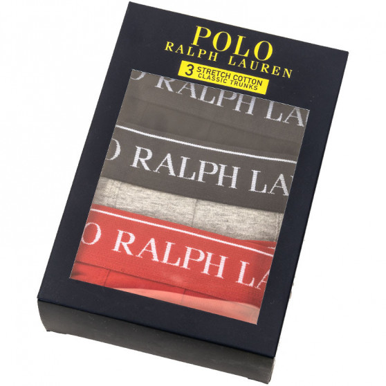 3PACK vīriešu bokseru šorti Ralph Lauren daudzkrāsaini (714662050022a)