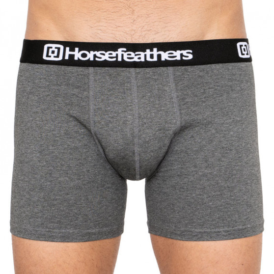 3PACK Vīriešu bokseru šorti Horsefeathers Dynasty heather anthracite (AM067B)