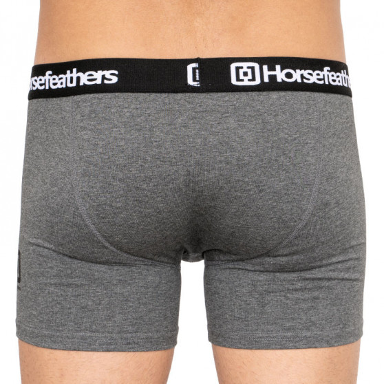 3PACK Vīriešu bokseru šorti Horsefeathers Dynasty heather anthracite (AM067B)