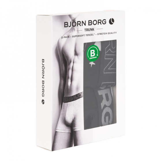 2PACK vīriešu bokseru šorti Bjorn Borg melni (1941-1069-90651)