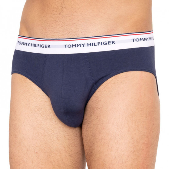 3PACK vīriešu apakšbikses Tommy Hilfiger tumši zilas (1U87903766 904)