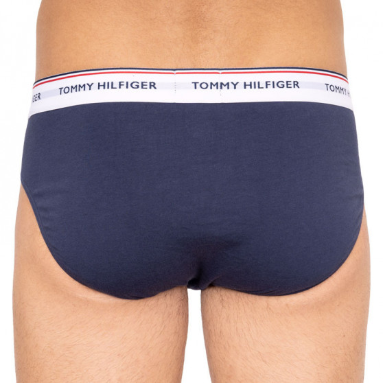 3PACK vīriešu apakšbikses Tommy Hilfiger tumši zilas (1U87903766 904)