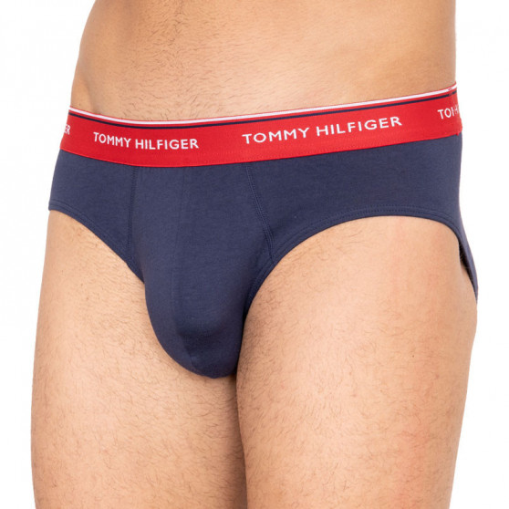 3PACK vīriešu apakšbikses Tommy Hilfiger tumši zilas (1U87903766 904)