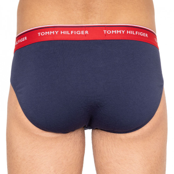 3PACK vīriešu apakšbikses Tommy Hilfiger tumši zilas (1U87903766 904)