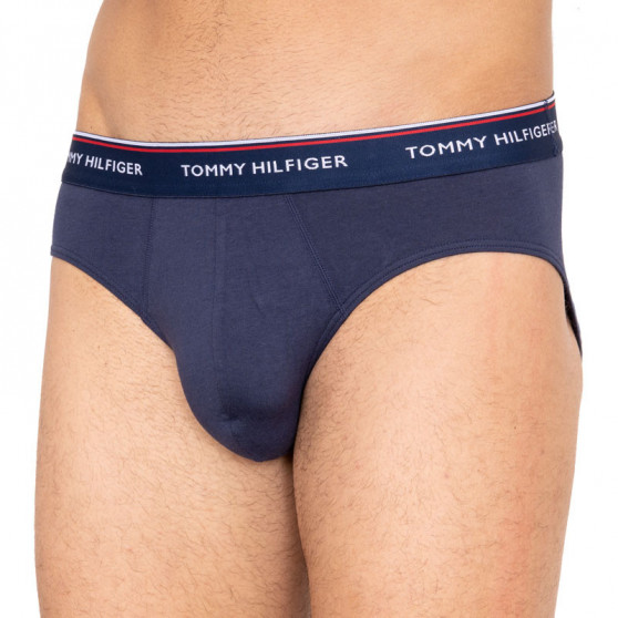 3PACK vīriešu apakšbikses Tommy Hilfiger tumši zilas (1U87903766 904)