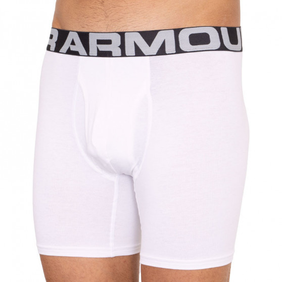 3PACK vīriešu bokseru šorti Under Armour balti (1327426 100)