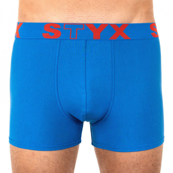 3PACK vīriešu bokseru šorti Styx sport elastīgi zili (G9676869)