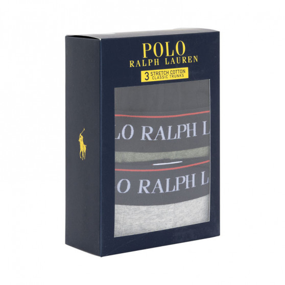 3PACK vīriešu bokseru šorti Ralph Lauren daudzkrāsaini (714662050050)