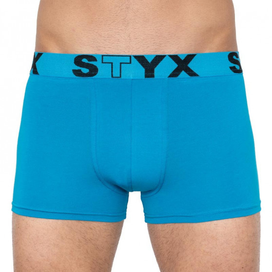 3PACK vīriešu bokseru šorti Styx sport elastīgi zili (G9676869)