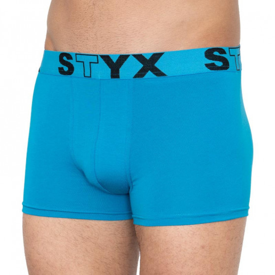 3PACK vīriešu bokseru šorti Styx sport elastīgi zili (G9676869)