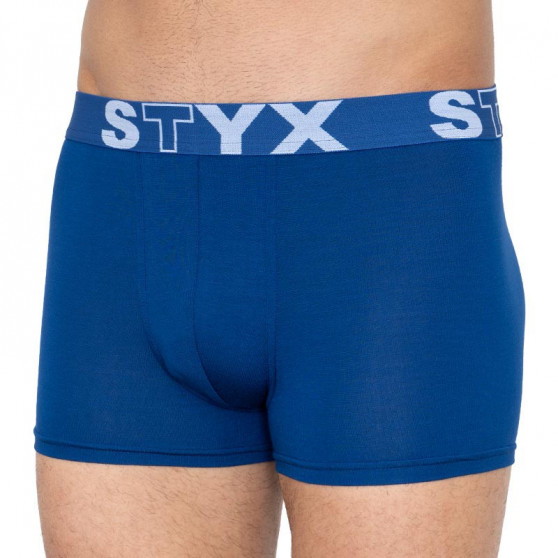 3PACK vīriešu bokseru šorti Styx sport elastīgi zili (G9676869)