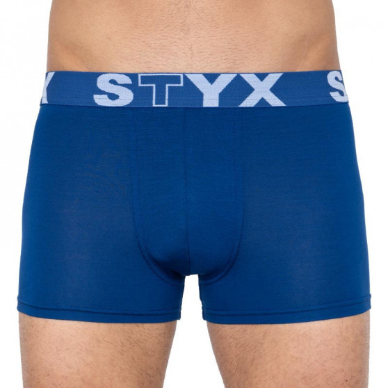 3PACK vīriešu bokseru šorti Styx sport elastīgi zili (G9676869)