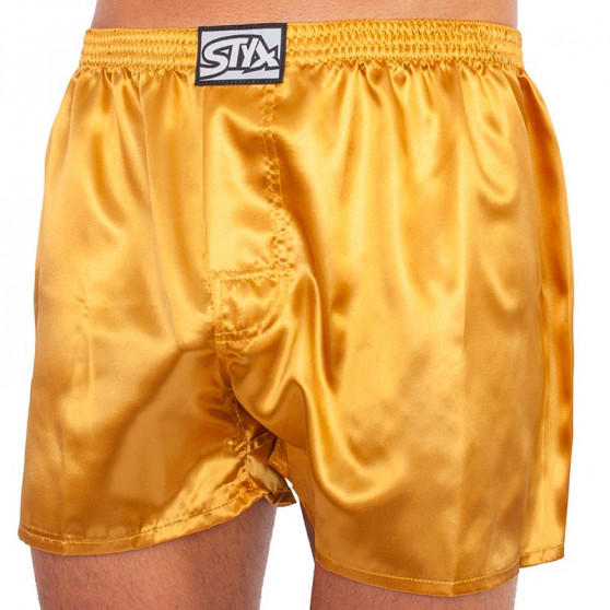 Vīriešu bokseršorti Styx classic rubber satin gold (C685)