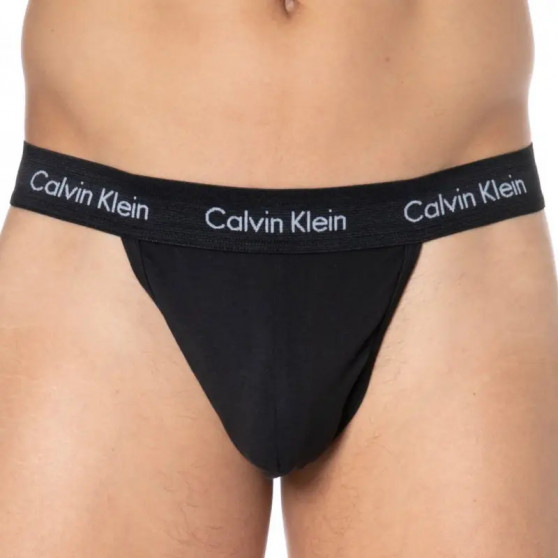 2PACK vīriešu stringi Calvin Klein melni (NB2208A-001)