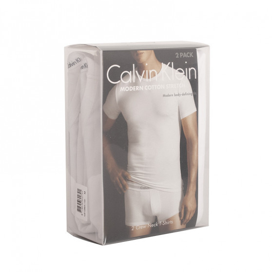 2PACK vīriešu krekliņš Calvin Klein balts (NB1088A-100)