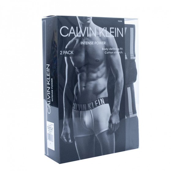 2PACK vīriešu bokseru šorti Calvin Klein melni (NB2602A-UB1)