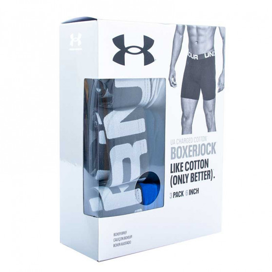 3PACK vīriešu bokseru šorti Under Armour oversized daudzkrāsaini (1363617 600)