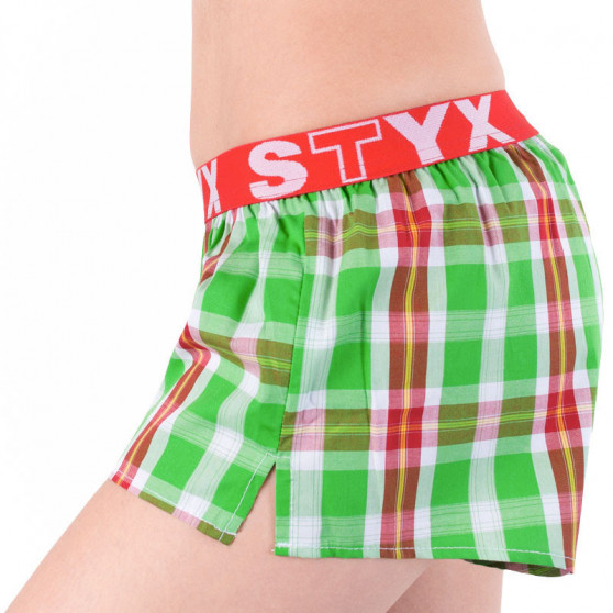 3PACK sieviešu bokseršorti Styx sporta elastīgās daudzkrāsainas (T6212233)